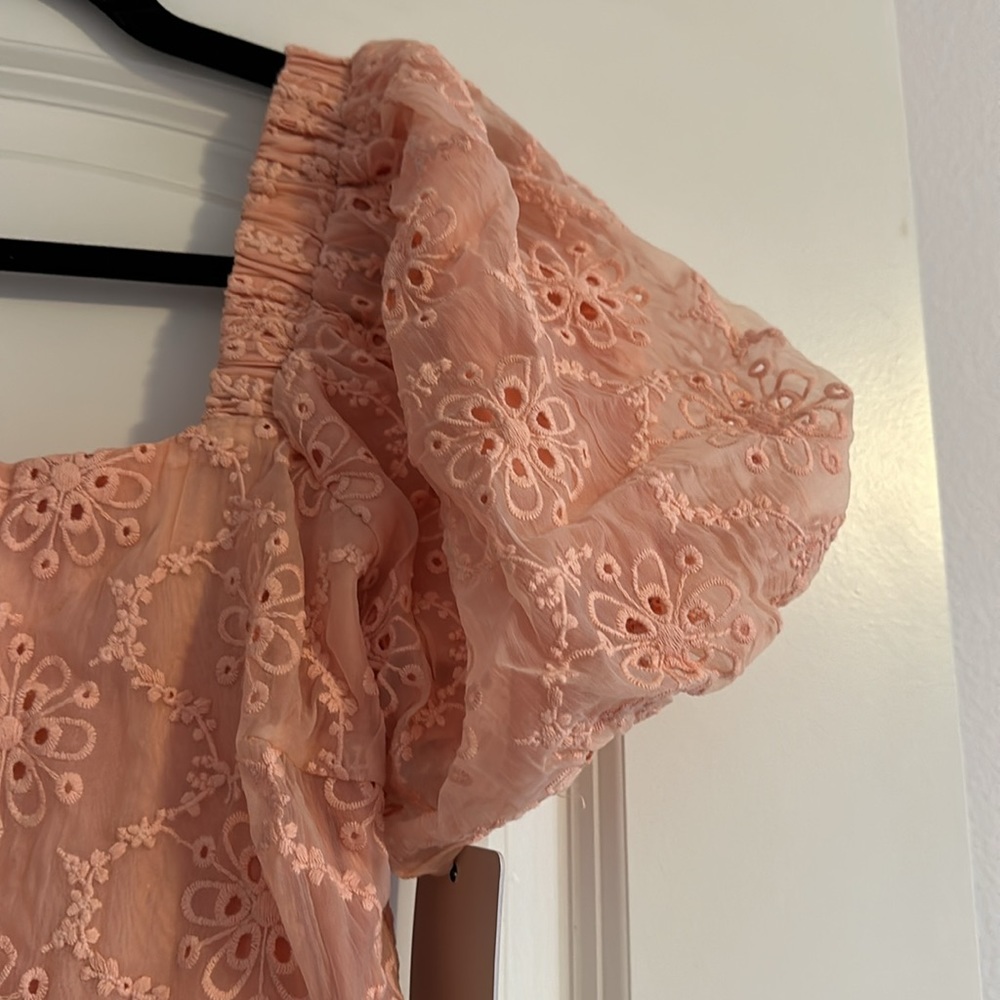 Adelyn Rae Matilda Embroidered Minj Dress - XS - Picture 4 of 7